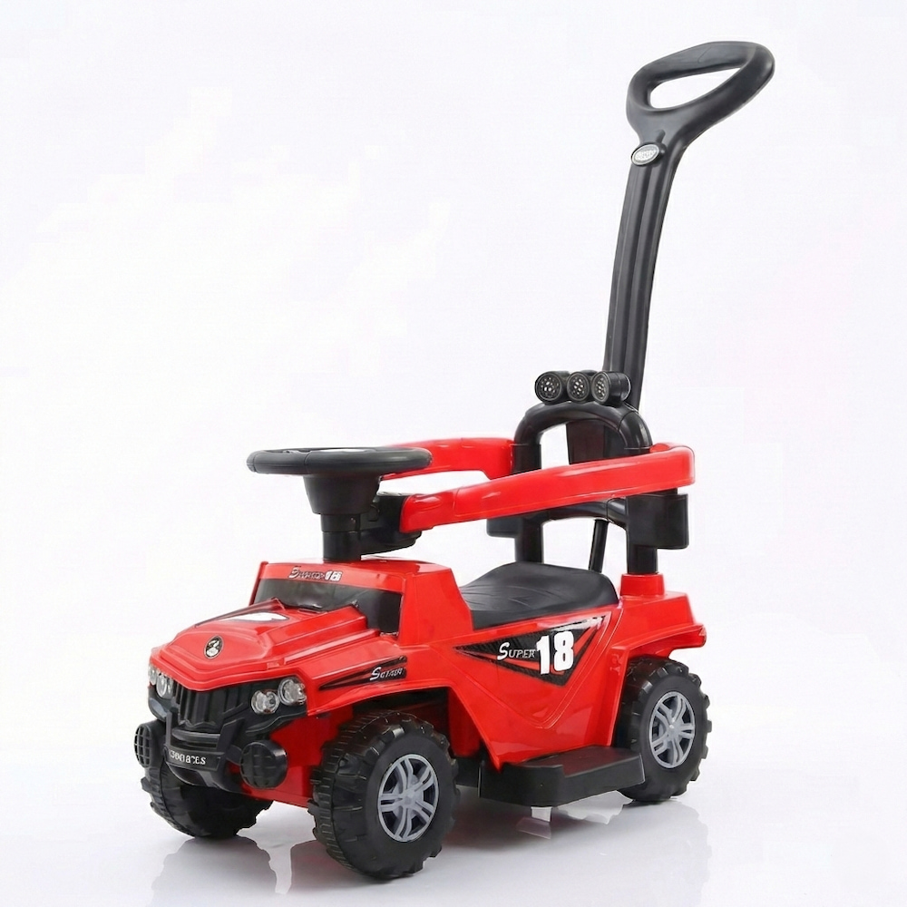 Multifunkcionalna 4u1 dečija Guralica Džip na akumulator - Crvena
