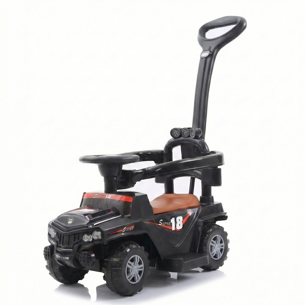 Multifunkcionalna 4u1 dečija Guralica Džip na akumulator - Crna