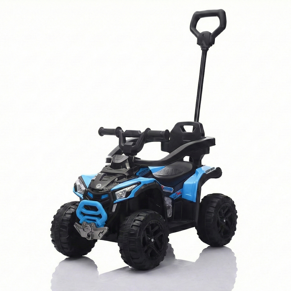 Dečija Guralica Kvad off-road 2u1 sa ručkom za guranje - Plavi