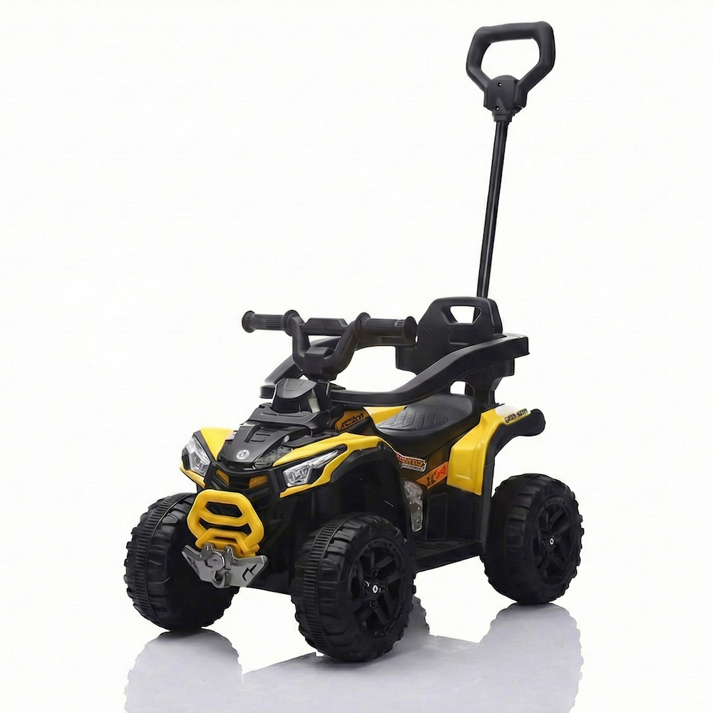 Dečija Guralica Kvad off-road 2u1 sa ručkom za guranje - Žuti