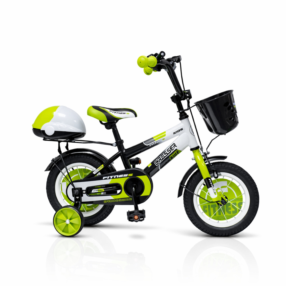 Dečija bicikla 12'' Fitness Crno-Zeleni