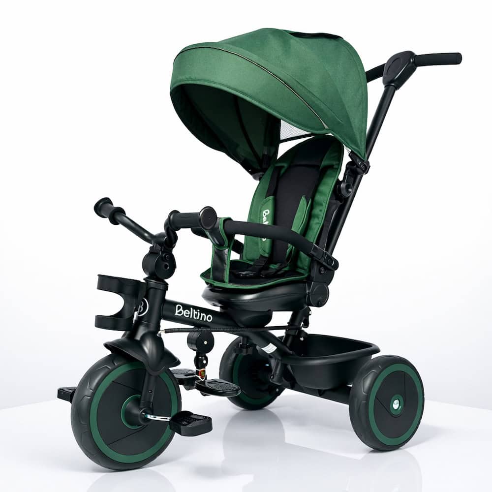 Beltino Nuovo Tricikl sa Rotirajućim Sedištem i Ležećim Položajem - Zeleni